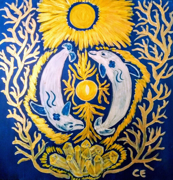 Die Perle der goldenen mitte